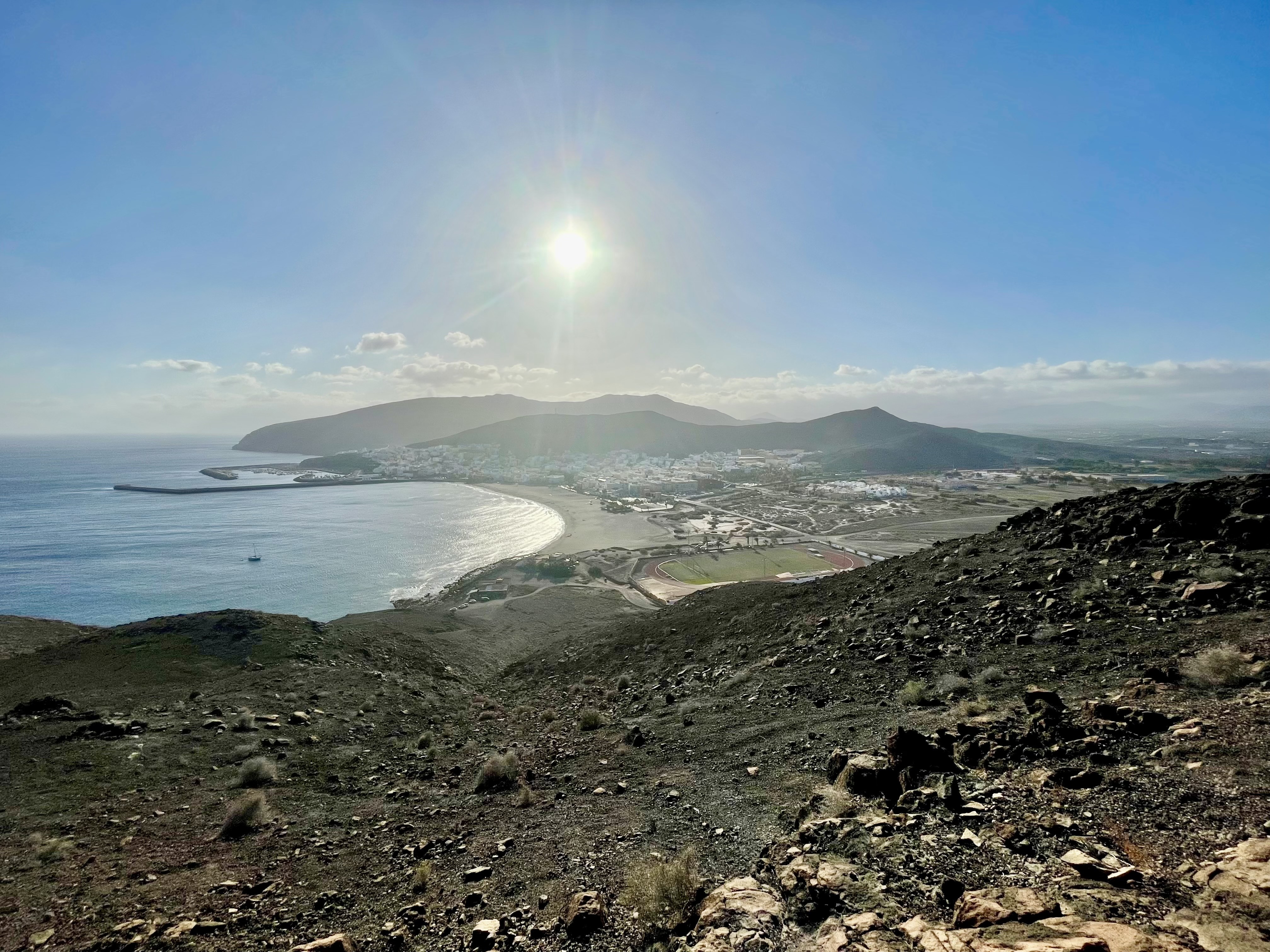 Panoramic view of Gran Tarajal bay